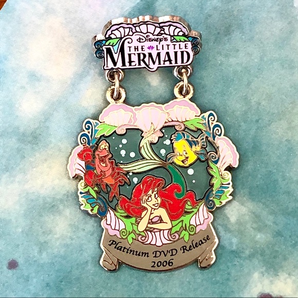 Disney Other - LE Little Mermaid Platinum DVD Release 2006 Pin